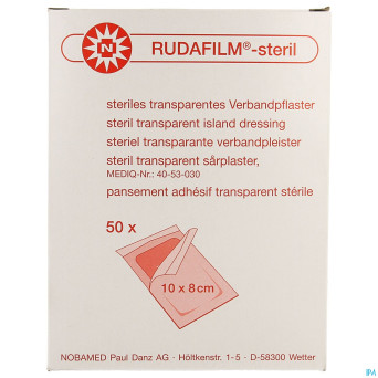 Noba rudafilm sterile transp  10cmx 8cm 50 9280322
