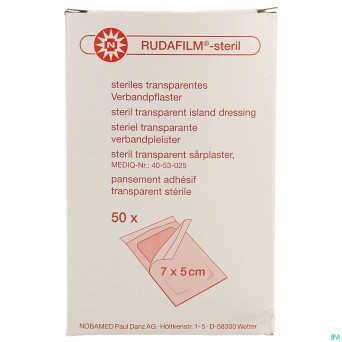 Noba rudafilm sterile transp   7cmx 5cm 50 9280321