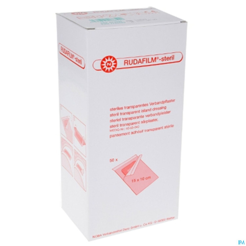 Noba rudafilm sterile transp  15cmx10cm 50 9280324