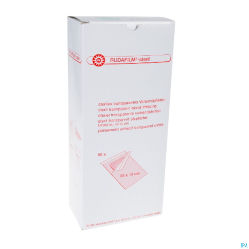 Noba rudafilm sterile transp  25cmx10cm 50 9280325