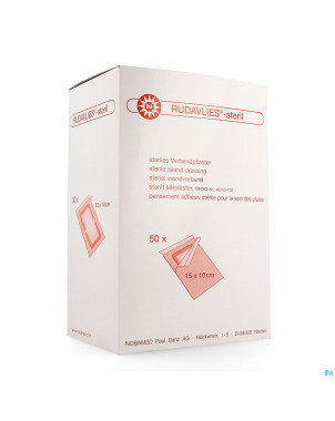 Noba rudavlies pans sterile   10cmx10cm 50 9280456