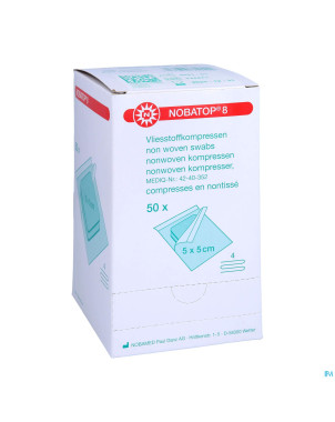 Nobatop 8 n/woven ster/2   5,0cmx 5,0cm 60 9300108