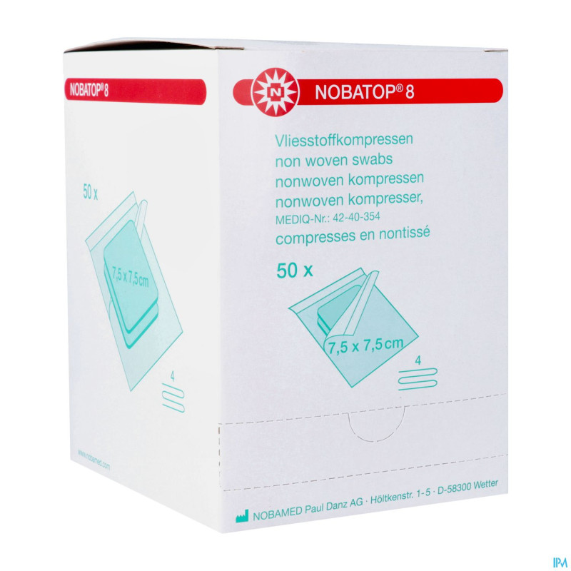 Nobatop 8 n/woven ster/2   7,5cmx 7,5cm 60 9300109