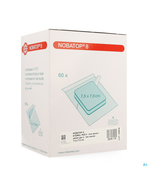 Nobatop 8 n/woven ster/2   7,5cmx 7,5cm 60 9300109