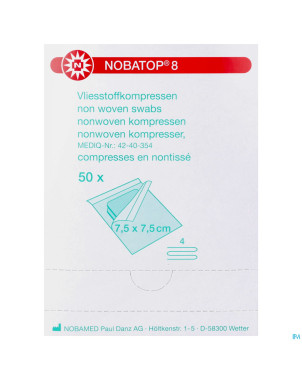 Nobatop 8 n/woven ster/2   7,5cmx 7,5cm 60 9300109