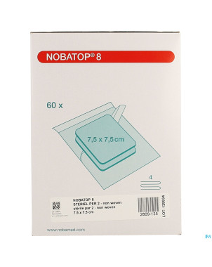 Nobatop 8 n/woven ster/2   7,5cmx 7,5cm 60 9300109