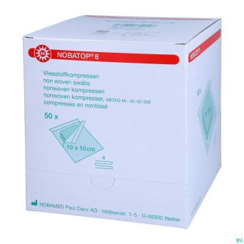 Nobatop 8 n/woven ster/2  10,0cmx10,0cm 60 9300110