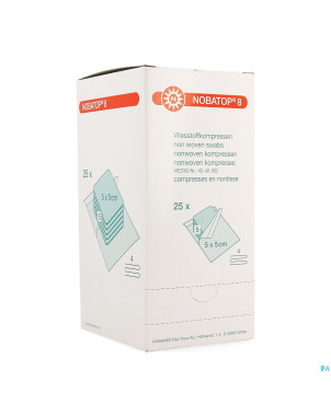 Nobatop 8 n/woven ster/5   5,0cmx 5,0cm 25 9300111