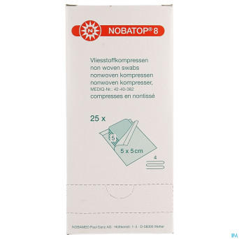 Nobatop 8 n/woven ster/5   5,0cmx 5,0cm 25 9300111