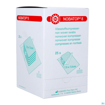 Nobatop 8 n/woven ster/5   7,5cmx 7,5cm 25 9300112