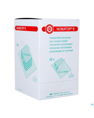 Nobatop 8 n/woven ster/5   7,5cmx 7,5cm 25 9300112