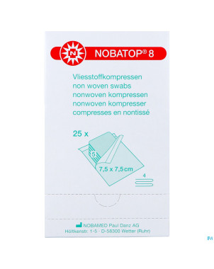 Nobatop 8 n/woven ster/5   7,5cmx 7,5cm 25 9300112