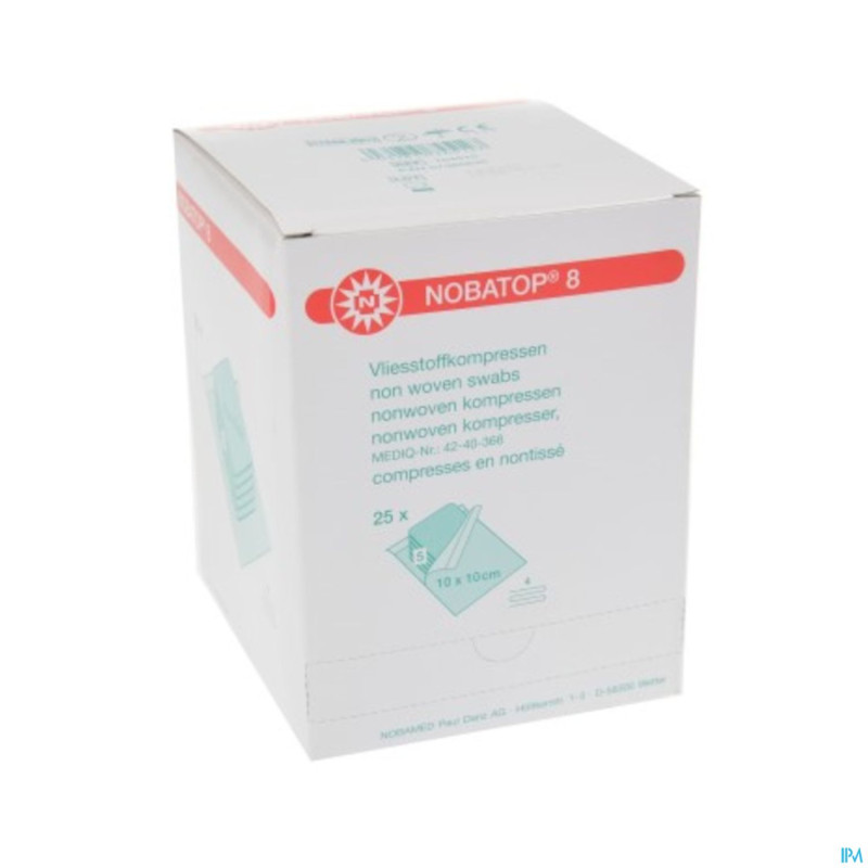 Nobatop 8 n/woven ster/5  10,0cmx10,0cm 25 9300113