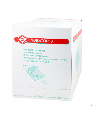 Nobatop 8 n/woven ster/5  10,0cmx10,0cm 25 9300113