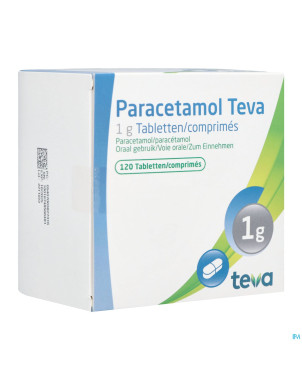 Paracetamol teva 1 g comp 120 x 1 g blister
