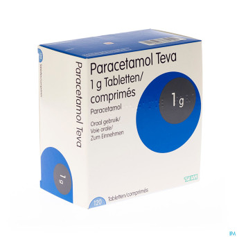 Paracetamol teva 1 g comp 120 x 1 g blister