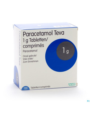 Paracetamol teva 1 g comp 120 x 1 g blister