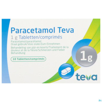 Paracetamol teva 1 g comp  10 x 1 g blister