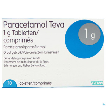 Paracetamol teva 1 g comp  10 x 1 g blister