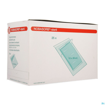 Noba cp absorbant sterile    10cmx20cm 25 9350961