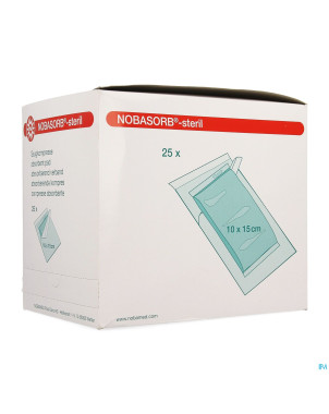 Noba cp absorbant sterile    10cmx15cm 25 9350963