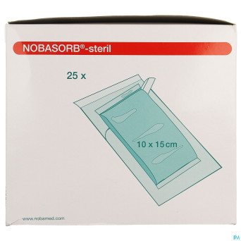 Noba cp absorbant sterile    10cmx15cm 25 9350963