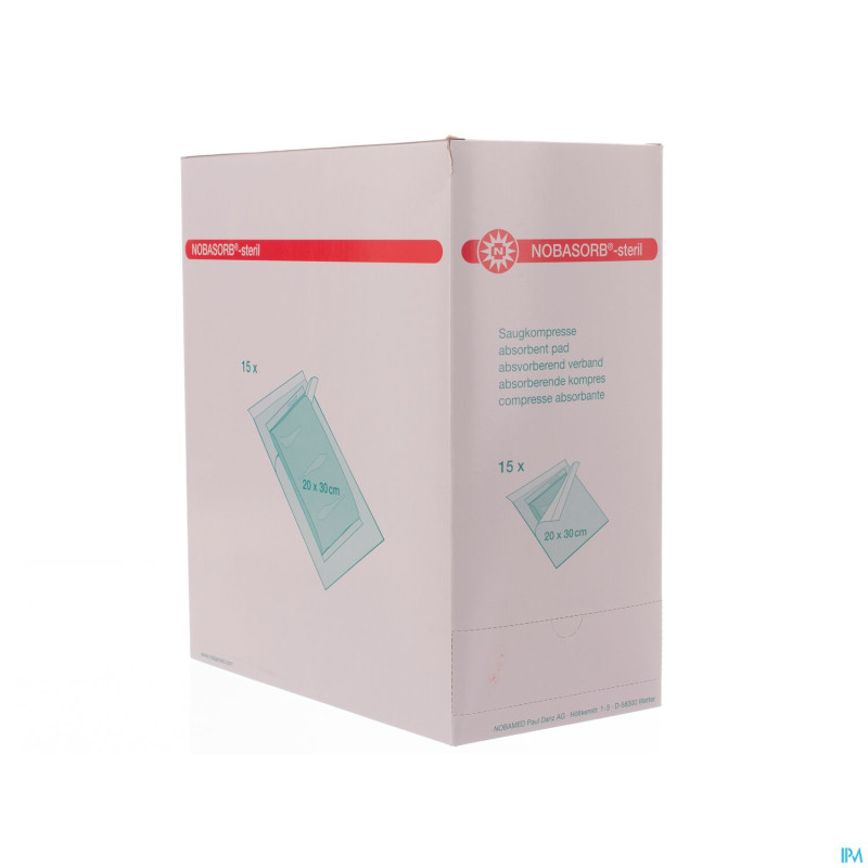 Noba cp absorbant sterile    20cmx30cm 15 9350965