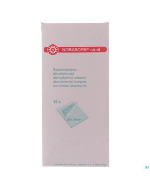 Noba cp absorbant sterile    20cmx30cm 15 9350965