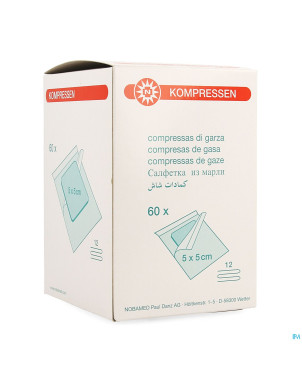 Noba cp sterile 12pl 5,0cmx 5,0cm indiv.60 9320190