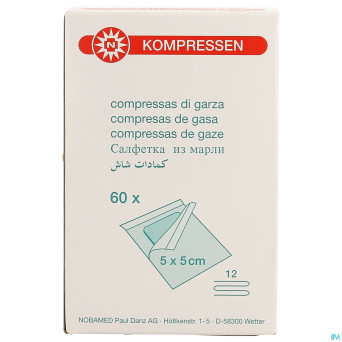 Noba cp sterile 12pl 5,0cmx 5,0cm indiv.60 9320190