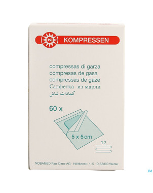 Noba cp sterile 12pl 5,0cmx 5,0cm indiv.60 9320190