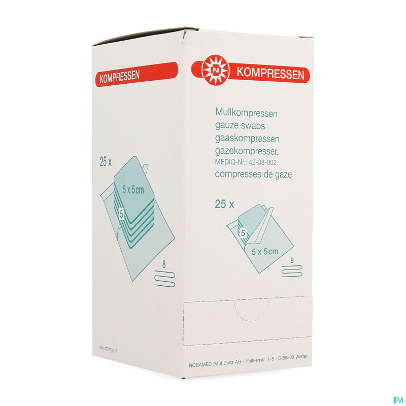 Noba cp sterile 5/8pl    5,0cmx 5,0cm 25 9320193