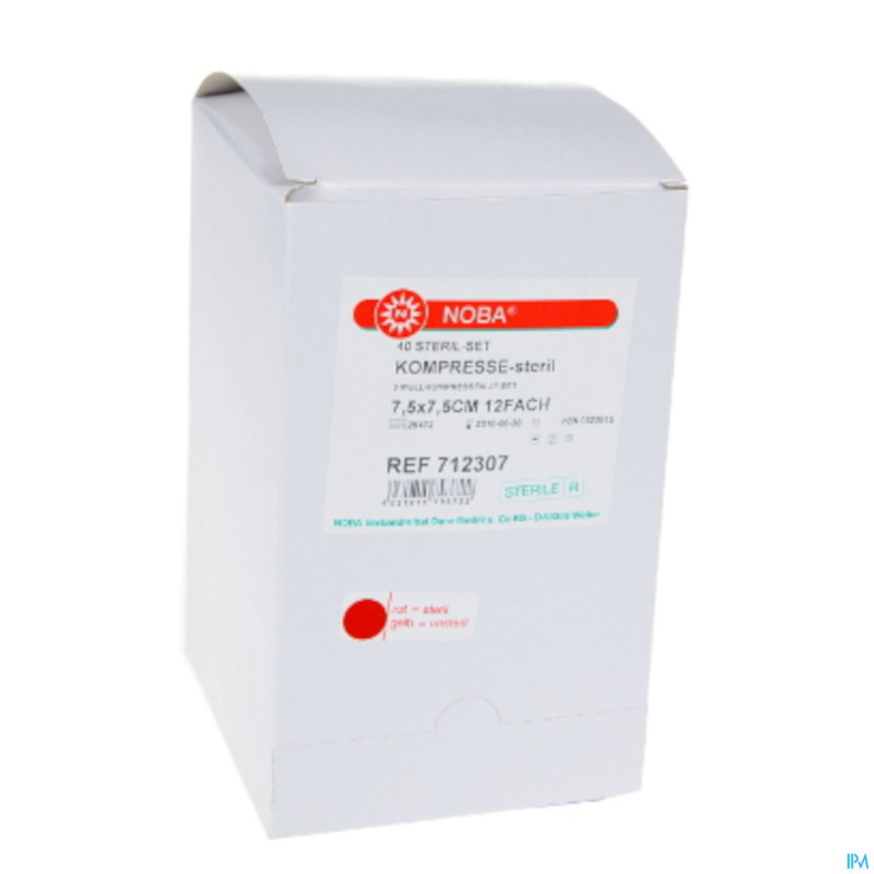 Noba cp sterile 3/12pl    7,5cmx 7,5cm 40 9320197
