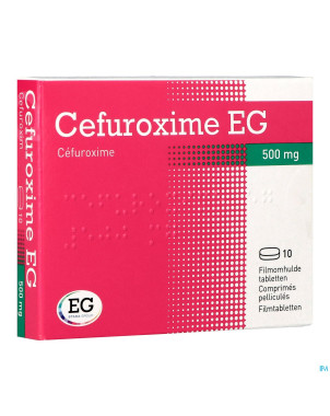Cefuroxime eg 500mg comp pell 10 x 500mg