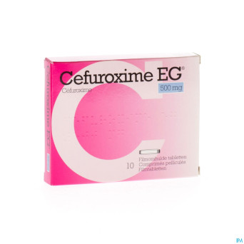 Cefuroxime eg 500mg comp pell 10 x 500mg