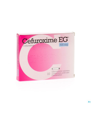 Cefuroxime eg 500mg comp pell 10 x 500mg