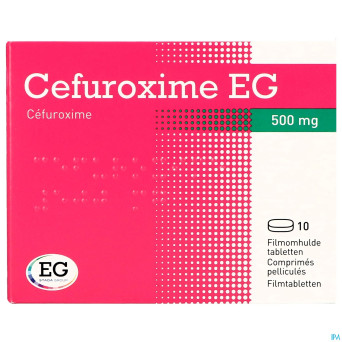 Cefuroxime eg 500mg comp pell 10 x 500mg