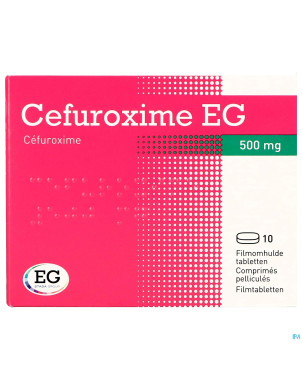 Cefuroxime eg 500mg comp pell 10 x 500mg