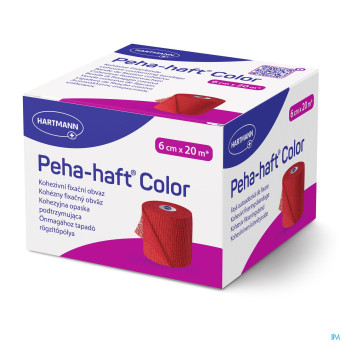 Peha haft hartm col.s/lat.rouge  6cmx20m 1 9324604