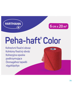 Peha haft hartm col.s/lat.rouge  6cmx20m 1 9324604