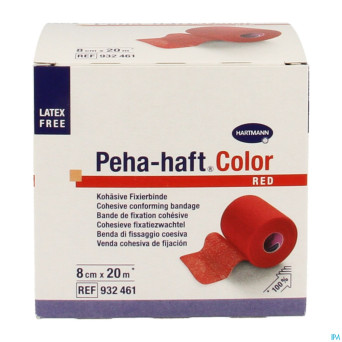 Peha haft hartm col.s/lat.rouge  8cmx20m 1 9324614