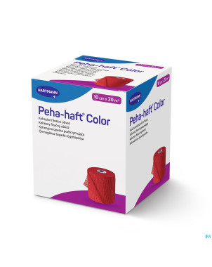 Peha haft hartm col.s/lat.rouge 10cmx20m 1 9324624