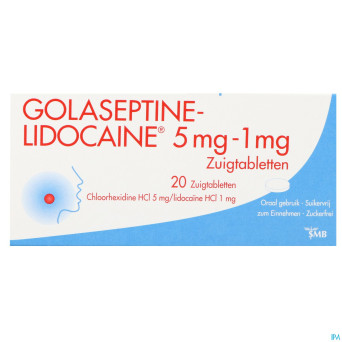 Golaseptine lidocaine 5mg/1mg comp a sucer 20