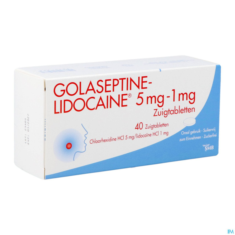 Golaseptine lidocaine comp a sucer 40