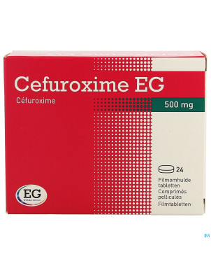 Cefuroxime eg 500mg comp pell 24 x 500mg