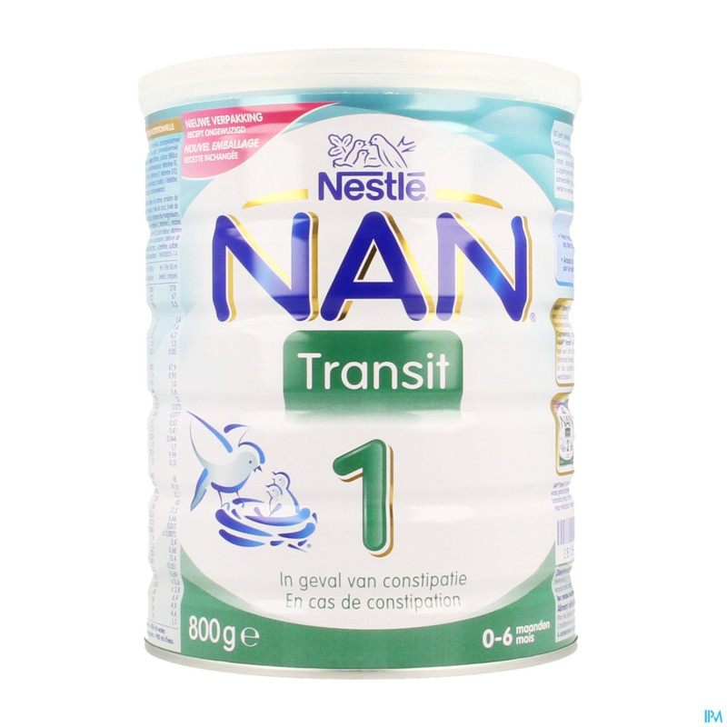 Nan transit 1 lait poudre 1age 800g