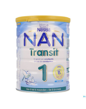 Nan transit 1 lait poudre 1age 800g