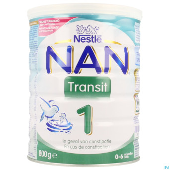 Nan transit 1 lait poudre 1age 800g