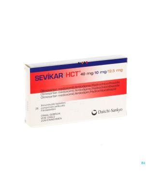 Sevikar hct 40 mg/10 mg/12,5 mg comp pell 28