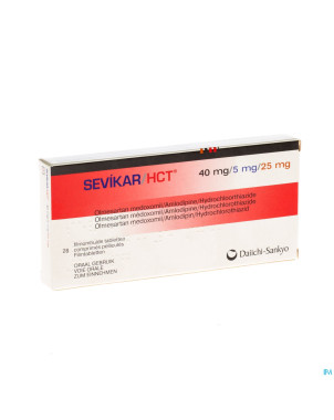 Sevikar hct 40 mg/5 mg/25 mg comp pell 28
